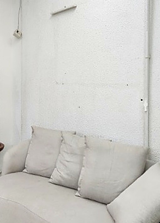 Recepção com sofá do studio